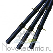 Система капельного полива Роса: труба 1 метр с 8 отводами 180 градусов